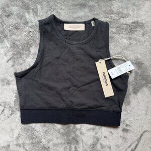 NWT Essentials X Fear Of God Sport Tank Women's Size Medium Dark Gray